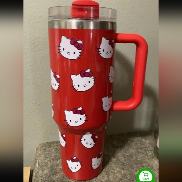 Other - Sleek Red Hello Kitty Travel Mug